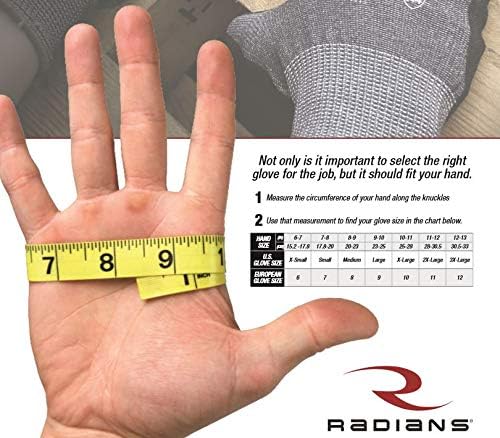 Ръкавица за защита от порязване Radians RWG603 С Нитриловым покритие от пясъчен пяна, ниво на защита от порязване A5