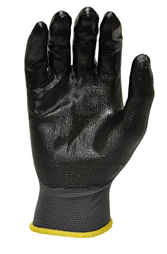 Ръкавици GF 1519XL-300 Работни ръкавици от непрекъсната найлон с нитриловым покритие, черни, X-Large (опаковка от 300 броя)