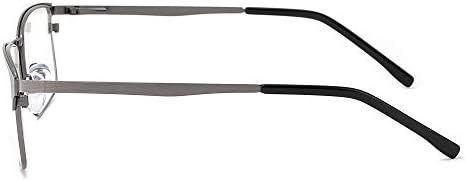 Очила за късогледство с филтри от умора MEDOLONG Blue Ray в метална рамка За мъже-JS7082(C3, анти-син, 275)