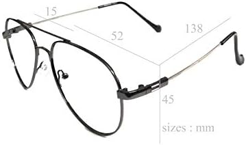 Компютърни очила На lifestyle Crizal с лещи в стил авиаторски метал 52 мм unisex_alacfrpr1728