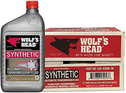 Универсалната синтетична течност за автоматични трансмисии Wolf's Head Super (836-92866-56) 1 Литровата бутилка, опаковка от 12