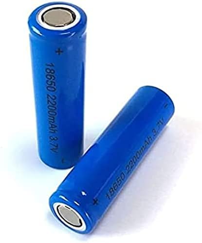 Литиеви батерии ACSONS aa батерия от 3.7 На Литиеви Батерии с Плосък покрив 2200 mah Висок Капацитет за Битови Устройства, Налобных фенери (с плосък връх, 2 опаковки)