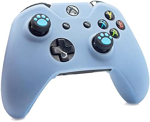 Калъф-хастар OSTENT Soft Silicone Protector Skin Case контролера на Microsoft Xbox One - Цвят Светло синьо