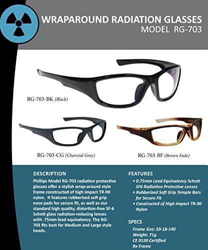 Радиационни Очила RG-703 Черен цвят от Phillips Safety