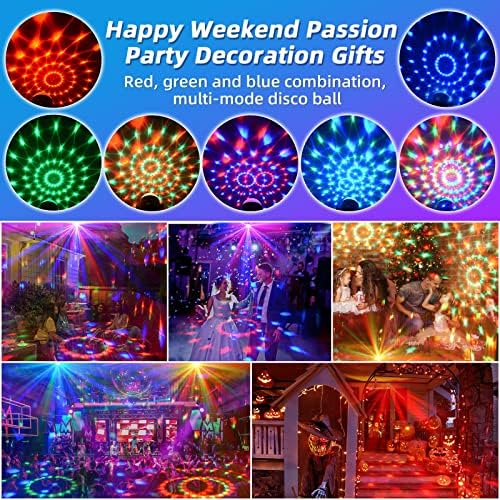 Светлината на диско-топка, Светлини за Украса на парти в чест на Хелоуин, USB LED Мини-Звукоактивируемый Светлина за Танцова сцена