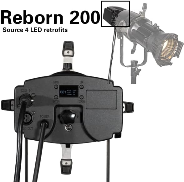 ZVH Reborn 200 Източник с четири светодиода дооснащает, освежава вашия профил Source 4 за секунди, за директно излъчване на конференция,