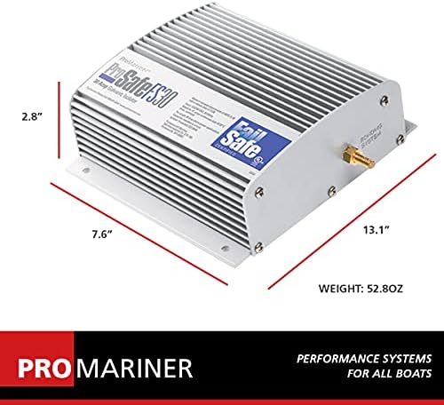 Гальванический изолатор ProMariner 22034 ProSafe на 30 Ампера, Сребристо-blue Sea Systems 7210 Бял Автоматичен прекъсвач серия А,