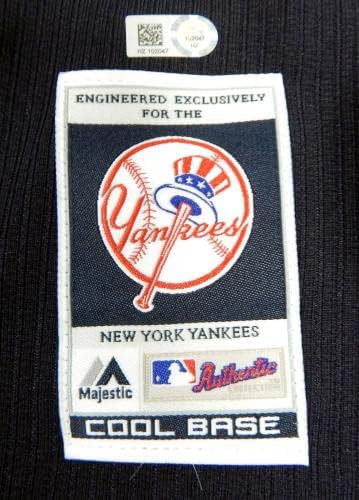 2014 Ню Йорк Янкис Гари Тъй 60 Публикувано В играта тъмно синя риза ST BP 6 - Използваните в играта тениски MLB