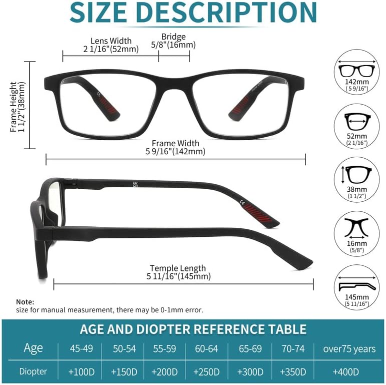 IVNUOYI 4 Опаковки Очила за четене, Блокиране на Синя Светлина, Ридеры за мъже, Леки Компютърни Очила с Пружинным тръба на шарнирна