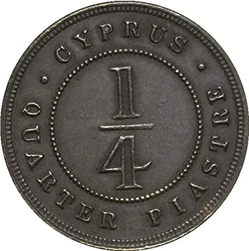1887 Кипър Криптовалюта Криптовалюта Любима Монета Реплика Възпоменателни Монети Са Подбрани Монета Щастливата Монета На Виртуална
