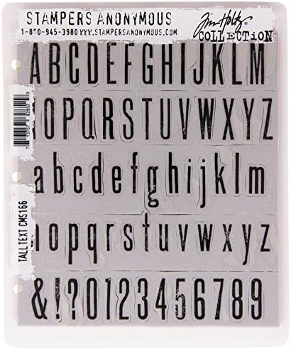 Анонимни Штамповщики, Набор от Гумени печати Тим Хольца, размер на текста 7 до 8.5 инча