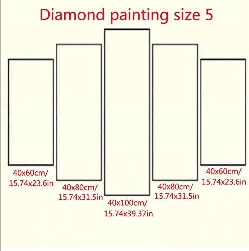 Голям набор от диамантената живопис САМ 5D за възрастни, пълна с Квадратна Бормашина, Диамантена Бродерия, Картина за броя, Комплект