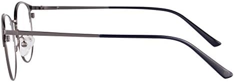 Дамски очила за късогледство в метална рамка MEDOLONG, блокер сини лъчи -JS2036(C3, антисиний, 100)