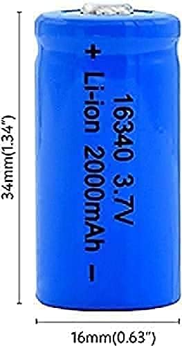 SOENS 3,7 ПРЕЗ 2000 mah Литиева батерия 16340 li-ion батерия за cr123a lithium Cr17345 K123A Vl123A Dl123A 5018Lc, 2 бр.