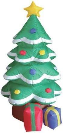 Комплект от две украса за Коледното парти, включва надуваема коледна елха с височина 4 фута и коледа надувное артистична декорация
