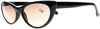 Дизайнерски Тънки Очила за четене с кутия пролетта панти, Котешко око, Без линия Слънчеви Очила за четене + 1,00 ~ +4,00