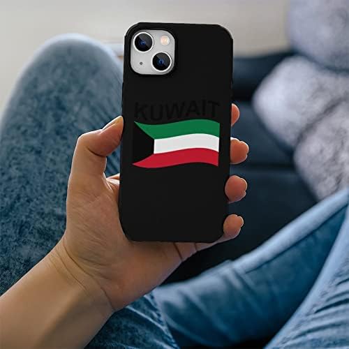 Калъф за телефон със защита от надраскване с флага на Кувейт, който е съвместим със защитна обвивка за iPhone 13, модерен дизайн