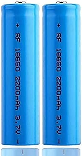 ILOJ AA литиеви батарей1￵8￵6￵5￵0 3.7 V акумулаторна батерия 2200￵м￵в￵ч за фенерче и играчка (горна бутон, 2 бр. в опаковка)