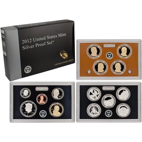 Комплект от пробивного сребро Монетния двор на САЩ, 2012 г.