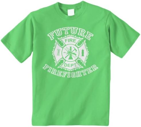 Тениска за деца Threadrock Little Boys'Future Firefighter