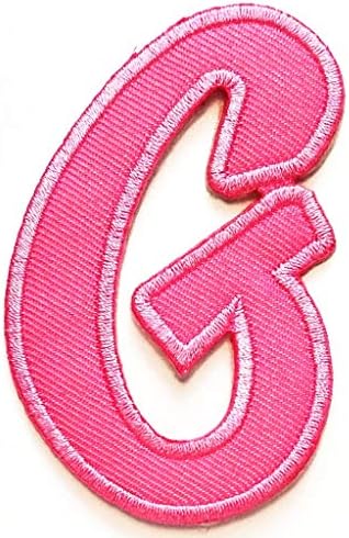Полипропиленова нашивка Розови Букви C, Залепена на желязо Ленти с букви от Азбуката ABC, Залепена на Желязо Ивици, Апликации, Дънки,