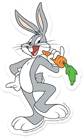 Vinyl стикер Paper House Productions Looney Tunes Bugs Bunny, Вырезанная печат 3,9 инча
