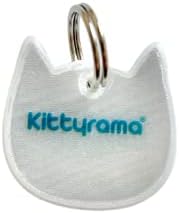 Отразяваща котешки амулет Kittyrama. Защитно котешка етикет. Леки, с висока видимост, водоустойчив. Подходящ за всички светлоотразителни