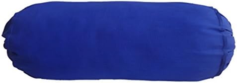 Калъфка за възглавница с шафран валяк Декоративна Калъфка за легла Кръгла Калъфка 9 инча в Диаметър x 42 инча дължина от диаметър 22 см x дължина на 106.5 см) Синя Свалящ с