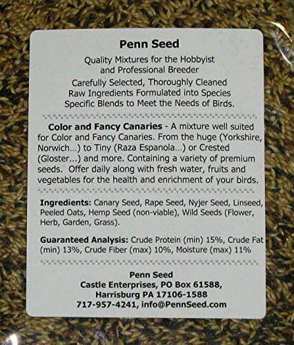 Което се канарче от семена Пен (Цвят и тип), 2 кг (4,4 кг), Неоправено пакет с чучур