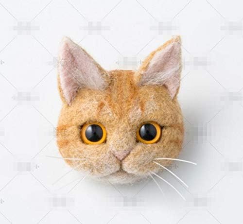 MUGgYz 1 Комплект (G) Котка от вълна, филц, ръчно изработени, на Творчески комплект за бродерия от козината на котка, Иглата от