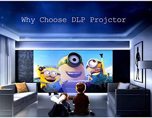 Видео проектор WSSBK За Домашно Кино с Разделителна способност от Full Hd 720p Led, Безплатен Проектор за Домашно Кино за Смартфон