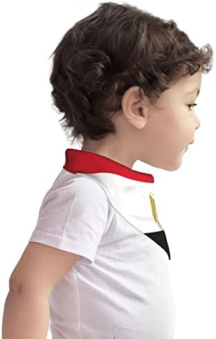 Augenstern Памучни Бебешки Лигавници Египет Египетският Флаг Футбол Детска Кърпа Лигавници За Никнене На Млечни Зъби Хранително-Вкусовата
