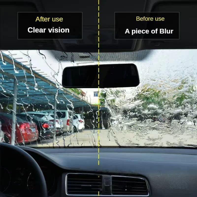 Средство за защита на автомобилни стъкла от дъжд, осигуряваща остротата на зрението при шофиране в лошо дъждовно време, така че мазнини, прах и дъжд не е толкова лес