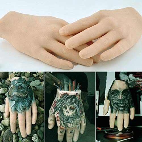 На Практика Фалшива татуировка на Ръката - Силиконова Татуировка на дясната Длан Yugui, на Практика татуировка на Ръката, Манекен