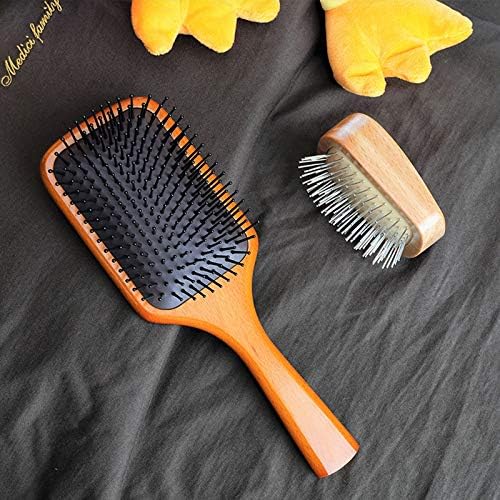 Гребени Професионална Кръгла Четка-Styler Фризьорски салон Четка С Дървена дръжка Космите На Четката Фризьорски Инструменти за стайлинг на коса (Цвят: A)
