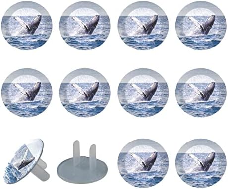 Капачки за контакти (24 опаковки) Защитни Капачки за Электрозащиты, Капачки за Ключове за дома - Риба-Кит