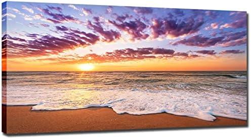 Интериор под формата на Океана, Стени, Изкуството - Плажа на Залез слънце, Пейзаж, Плакат, Картина с Морски Пейзаж, Голям Принт