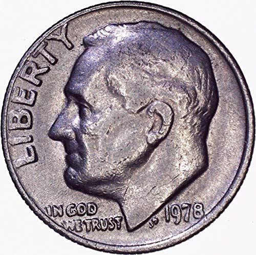 1978 Десятицентовик Рузвелт 10 цента е Много Добър