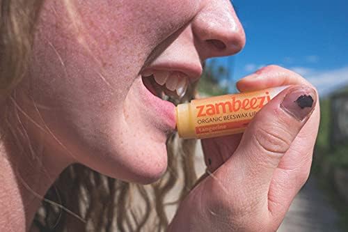 Опаковка балсам за устни с пчелен восък, от ZAMBEEZI - Мандарина, 24 туба в картонена опаковка - Изработена от органични съставки