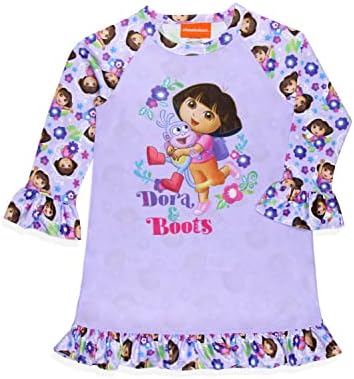 Пижамное Обличам за сън на Дора Изследовател от INTIMO Nickelodeon За малки момичета, нощница