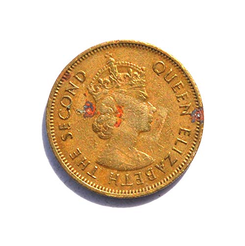1960 HK Хонг конг елизабет II Монета от 10 Цента Глоба