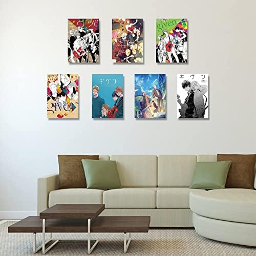Плакати Given, Комплект от 7 художествени Плакати с аниме Принтом За Домашна Спални и Стенен декор в общежитието, Подаръчен Комплект
