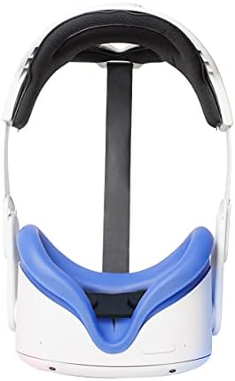 Защитна маска NIUVR за лице и Прахоустойчив резба на обектива за слушалки Quest 2, Моющаяся Светонепроницаемая Силиконова Подплата