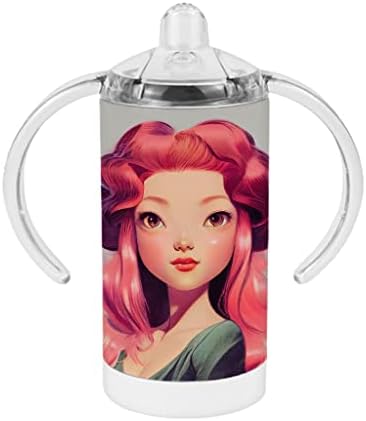 Чаша за Потягивания Сладък Момичета - Princess Baby Sippy Cup - Чаша За Потягивания С принтом