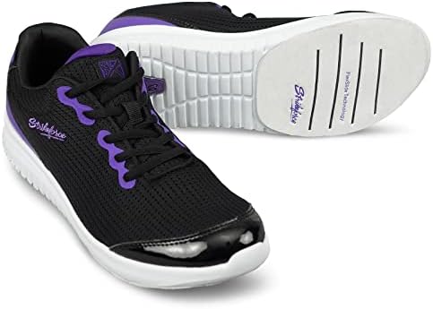 Женски обувки за боулинг KR Strikeforce, Черно / Лилаво, 9,5 долара