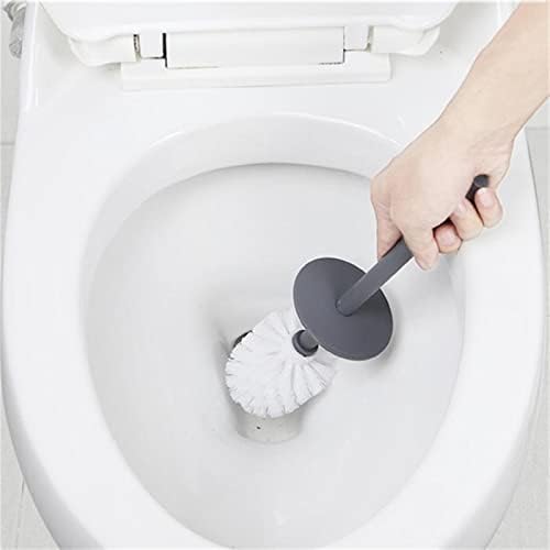 Четка за тоалетна ZUKEEMS Четка за тоалетна с Основание Модерен Дизайн с Черна Четка за Тоалетна с Капак Набор от Почистващи Четки Почистващи Аксесоари за Баня