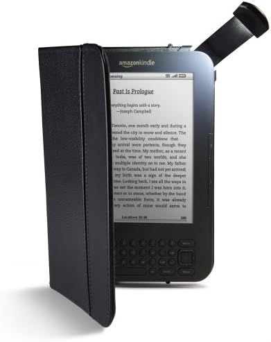 Кожен калъф Kindle с подсветка, черен (е подходящ за клавиатурата на Kindle)