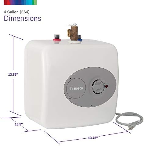 Електрически кухненски бойлер Bosch Tronic 3000 T обем 4 литра (ES4) - Спестява време за подаване на гореща вода - за Монтаж на
