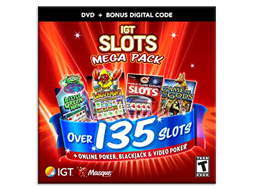 Legacy Games Невероятни казино игри за PC: слот машини IGT, Mega Game DVD Pack + Цифрови кодове за сваляне (PC)