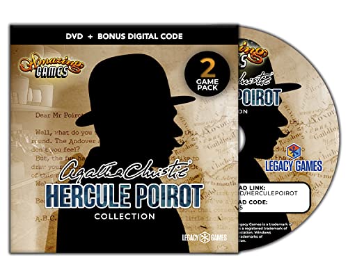 Играта Legacy Games Мистерия Hidden Object Games за PC: Херкулес Пуаро (2 комплекта игри) - DVD за КОМПЮТЪР с цифрови кодове за